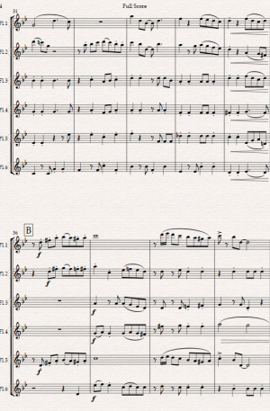 “Varadero” A Modern Cha-Cha for Flute Ensemble- 6 C Flutes