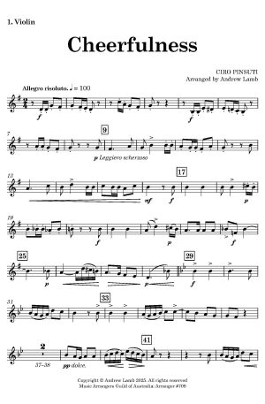 Ciro PINSUTI | Cheerfulness | for String Quartet