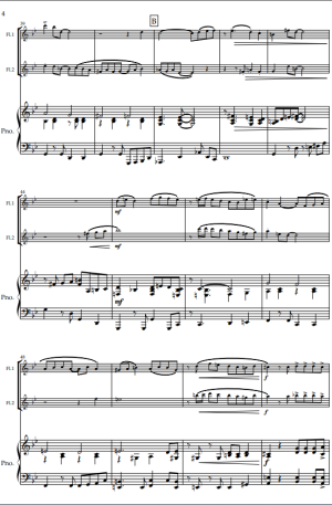Varadero. A Modern Cha-Cha for Flute Duet and Piano.