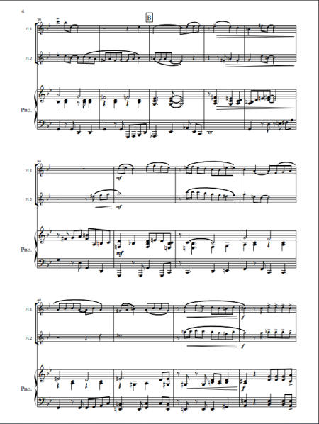 Varadero. A Modern Cha-Cha for Flute Duet and Piano. - Image 3
