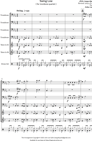 Swing Low – Trombone Quartet