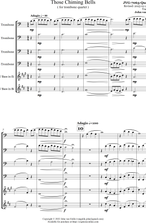 Those Chiming Bells – Trombone Quartet