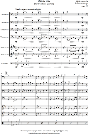 Danny Boy – Trombone Quartet