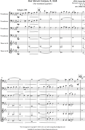 Ave Verum – Trombone Quartet