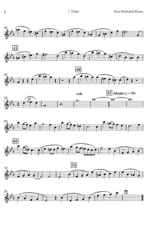 Edward John HOPKINS | 4 Preludial Pieces | for String Quintet