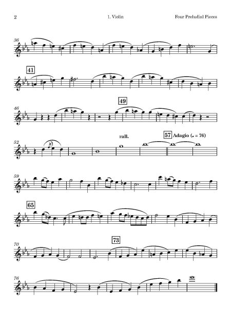 Edward John HOPKINS | 4 Preludial Pieces | for String Quintet - Image 3