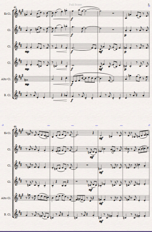 “Carefree” A gentle Bossa Nova for Clarinet Choir