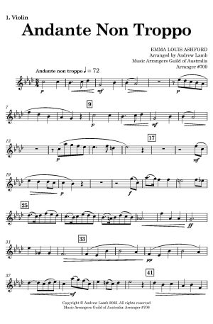 Emma Louise ASHFORD | Andante non troppo | for String Quintet