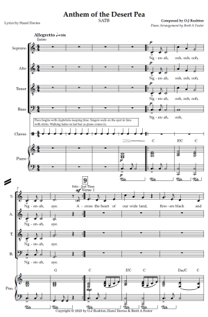 Anthem of the Desert Pea (SATB)