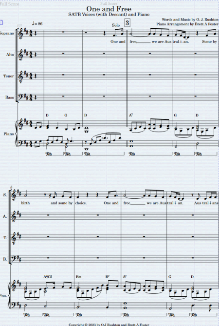 One and Free (SATB) - Image 2