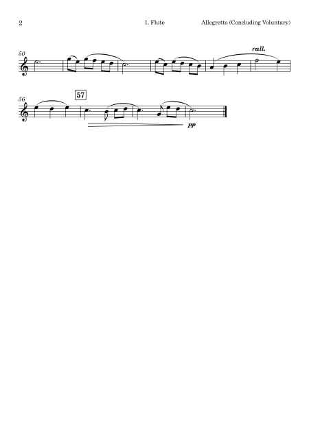 Francis Cunningham Woods | Allegretto | for Wind Quintet - Image 3