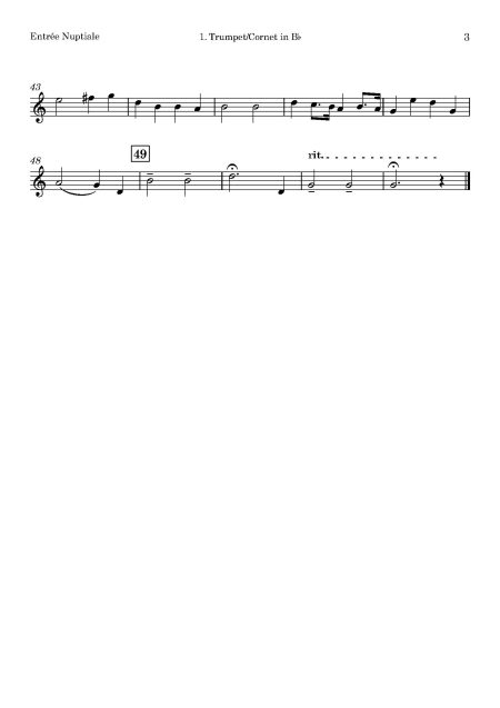 Henry Smith | Entrée Nuptiale | for Brass Quintet - Image 3