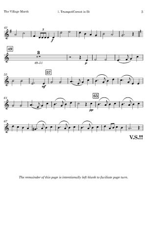 Ferris Tozer | The Village March | for Brass Quintet