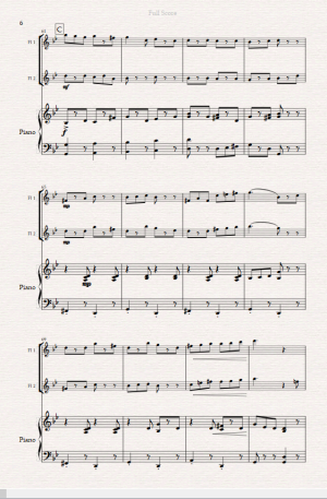 Tarantella for Flute Duet and Piano.