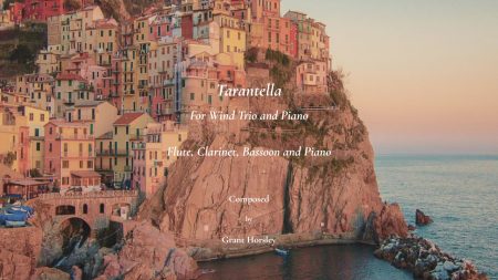 Tarantella for Wind Trio and Piano .(Flute, Clarinet, Bassoon, Piano)