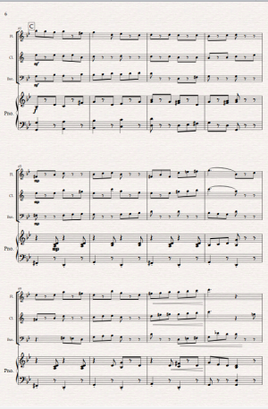 Tarantella for Wind Trio and Piano .(Flute, Clarinet, Bassoon, Piano)