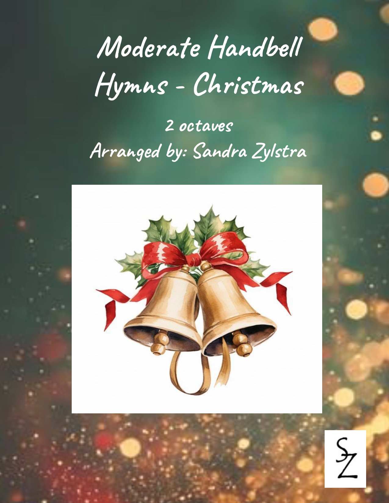 Moderate Handbell Hymns Christmas 2 octave handbells cover page 00011