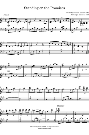 Standing on the Promises – Intermediate Piano Solo