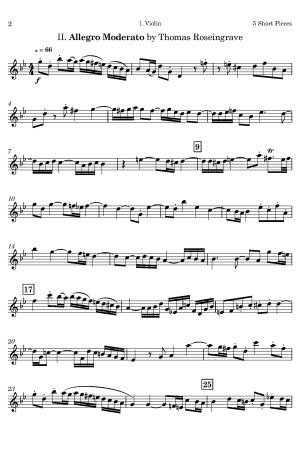 VARIOUS | 5 Short Pieces by English Composers | for String Quartet