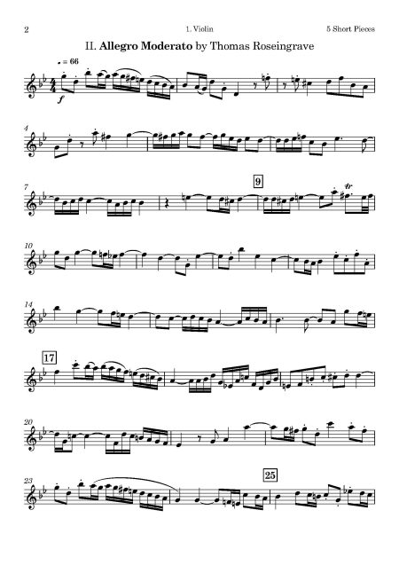 VARIOUS | 5 Short Pieces by English Composers | for String Quartet - Image 3