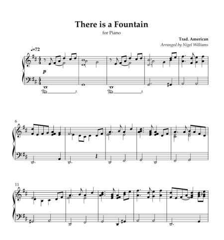 There is a Fountain, for Piano