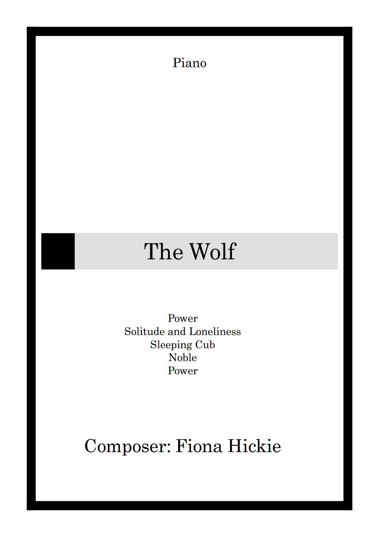01 Full score The Wolf 001 1