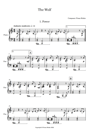 The Wolf: Piano Solo