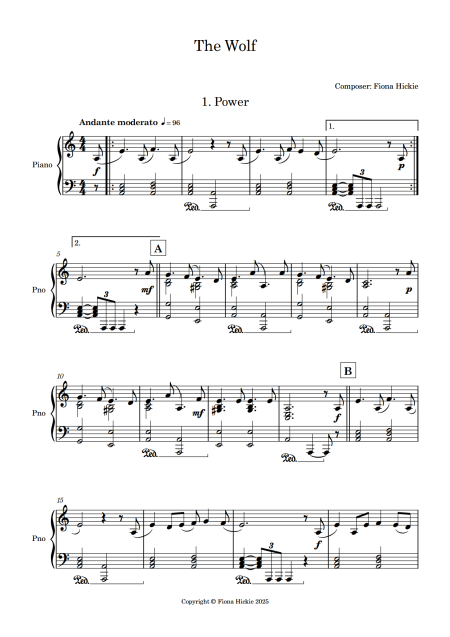The Wolf: Piano Solo - Image 2
