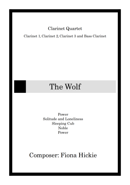 The Wolf: Clarinet Quartet