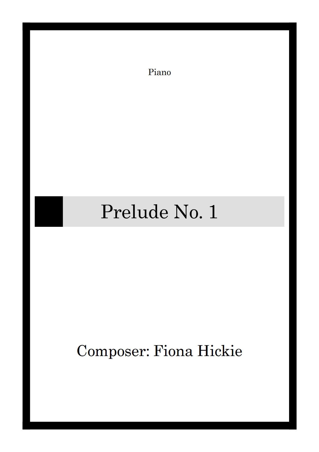 01 Full score Prelude No. 1 001