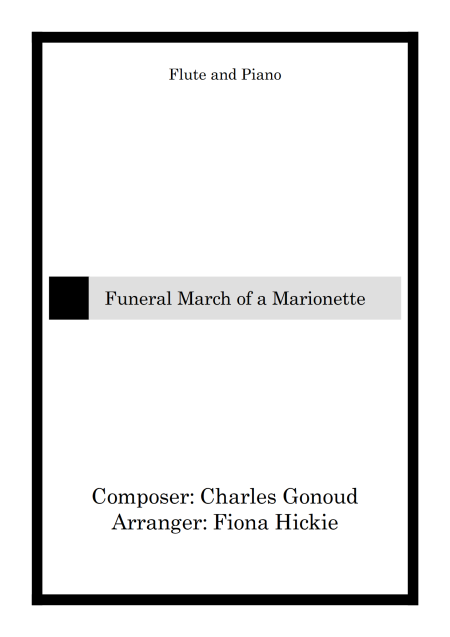 Funeral March of a Marionette: Flute and Piano