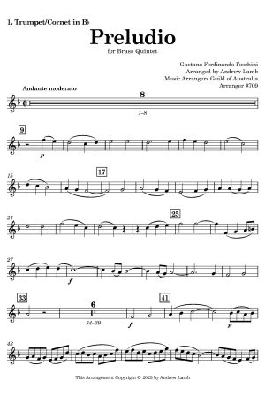 Gaetano Foschini | Preludio | for Brass Quintet