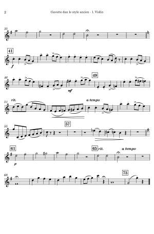 Charles NEUSTEDT | Gavotte | for String Quartet