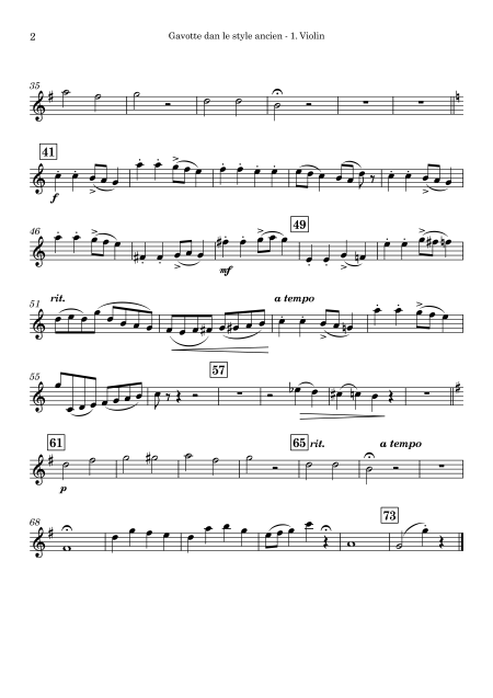 Charles NEUSTEDT | Gavotte | for String Quartet - Image 2