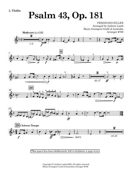 Ferdinand HILLER | Psalm 43 | for String Quartet - Image 2