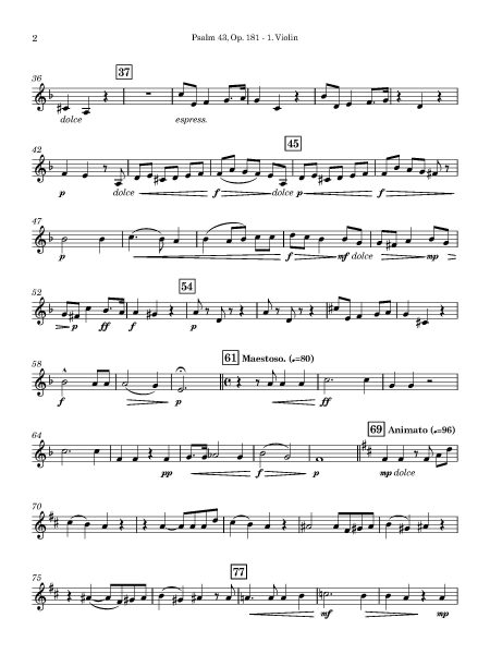 Ferdinand HILLER | Psalm 43 | for String Quartet - Image 3