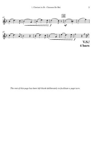 Adolphe Danhauser | Chanson De Mai | for Clarinet Trio