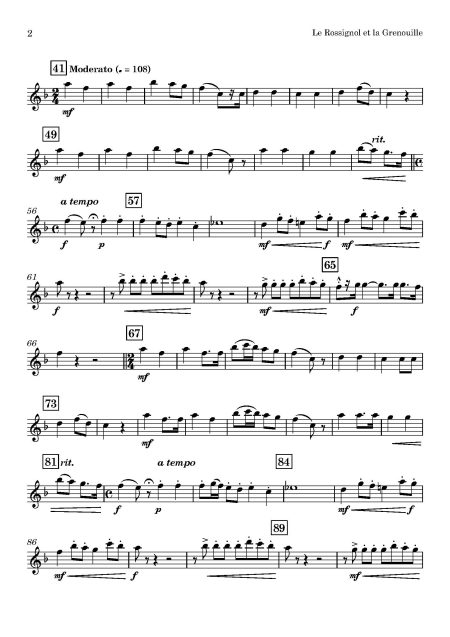 Adolphe DANHAUSER | Le Rossignol et la Grenouille | for Flute Trio - Image 3