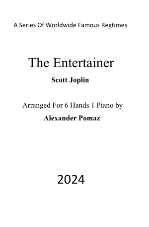 The Entertainer – Scott Joplin – Alexander Pomaz – 6 Hands 1 Piano