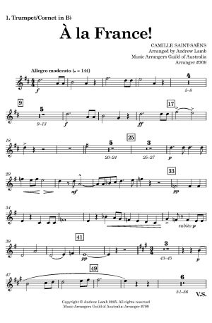 Camille Saint-Saëns | À la France | for Brass Septet