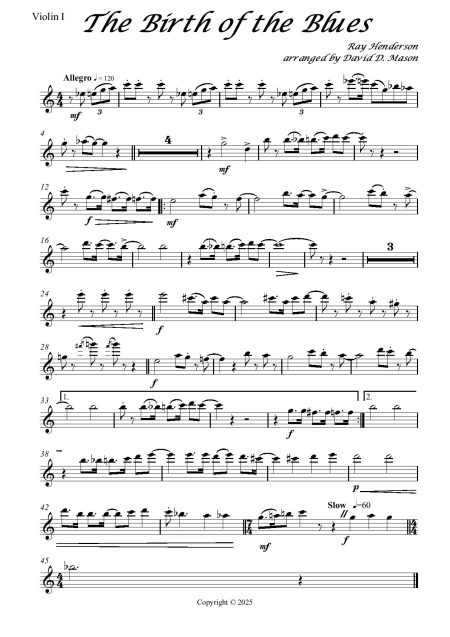 The Birth of the Blues- High School Orchestra - Image 2
