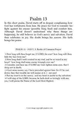 My Trust is in thy Mercy (Psalm 13)