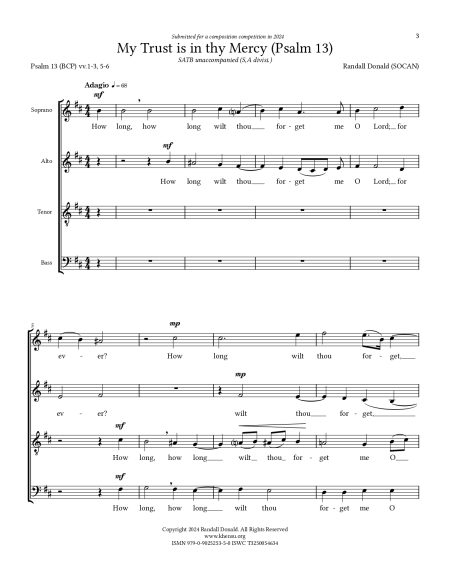 My Trust is in thy Mercy (Psalm 13) - Image 3