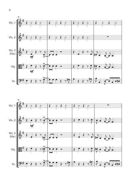 Swagger - for String Quartet - Image 3