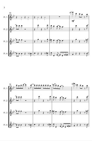 Swagger – for Flute Quartet