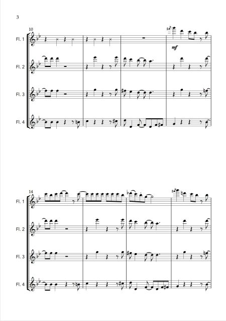 Swagger - for Flute Quartet