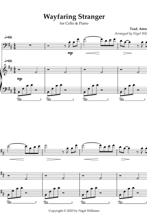 Wayfaring Stranger, for Cello & Piano