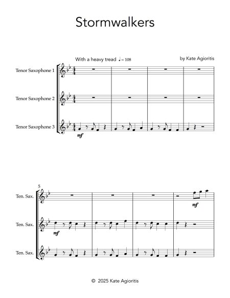 Stormwalkers | Flexible Saxophone Trio
