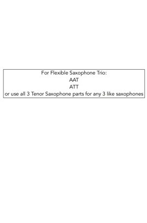 Stormwalkers | Flexible Saxophone Trio (AAT, ATT or 3 Like Saxophones)