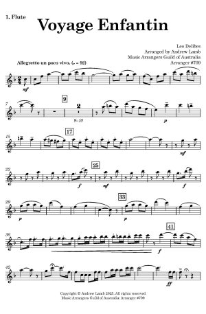 Léo DELIBES | Voyage Enfantin | for Flute Trio